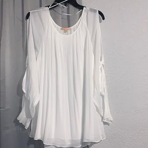 White Flowy Blouse